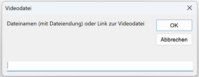 Ansicht Video Dialog Marp Menü